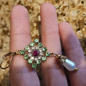 Nwt Crystal Dangle Earrings